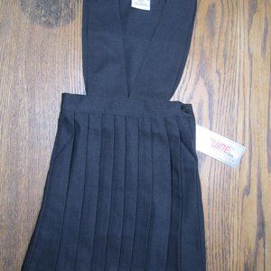Girls black school uniform jumper dress size 4